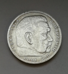 5 Reichsmark 1939 B (Říšská 5 marka) hs39b02