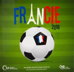 Sada oběžných mincí Fotbal - Francie 2016 