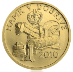 Hamr v Dobřívě 2010 B.K (7,78 g./Zlato 999,9/1000)
