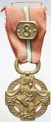 Československá revoluční medaile, s označením 8. historického pluku, bronz 