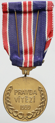 Československá medaile Za chrabrost před nepřítelem, bronz