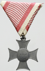Pamětní kříž z let 1912 - 1913, náhradní kov