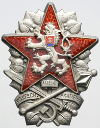 Odznak pro absolventy vojenské technické akademie 1954, číslo 155