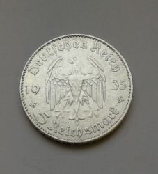5 Reichsmark 1935 J (Říšská 5 marka) k35j01