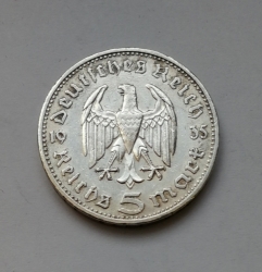 5 Reichsmark 1935 D (Říšská 5 marka) h35g01