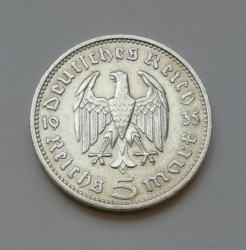 5 Reichsmark 1935 F (Říšská 5 marka) h35f01