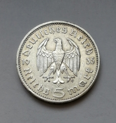5 Reichsmark 1935 F (Říšská 5 marka) h35f06