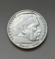 5 Reichsmark 1935 D (Říšská 5 marka) h35d10