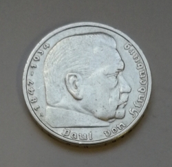 5 Reichsmark 1936 A (Říšská 5 marka) h36a01