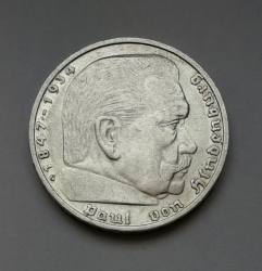 5 Reichsmark 1936 G (Říšská 5 marka) h36g01