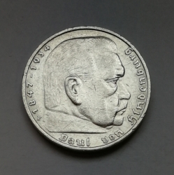 5 Reichsmark 1936 F (Říšská 5 marka) hs36f01