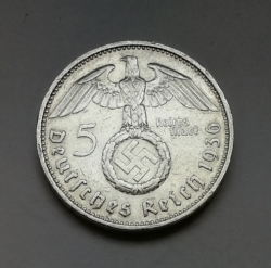 5 Reichsmark 1936 D (Říšská 5 marka) hs36d01