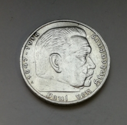 5 Reichsmark 1938 A (Říšská 5 marka) hs38a06