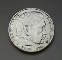 5 Reichsmark 1938 A (Říšská 5 marka) hs38a01