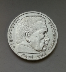 5 Reichsmark 1938 E (Říšská 5 marka) hs38e01