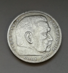 5 Reichsmark 1939 B (Říšská 5 marka) 5MHS