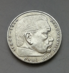 2 Reichsmark 1937 F (Říšská 2 marka) 2MHS