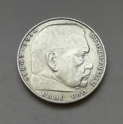 2 Reichsmark 1937 J (Říšská 2 marka) 2MHS