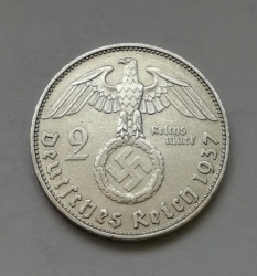 2 Reichsmark 1937 D (Říšská 2 marka) hs37d01