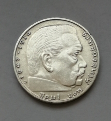 2 Reichsmark 1937 D (Říšská 2 marka) 2MHS