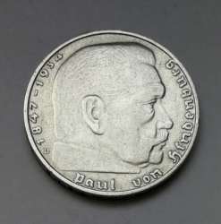 2 Reichsmark 1938 D (Říšská 2 marka) hs38d05