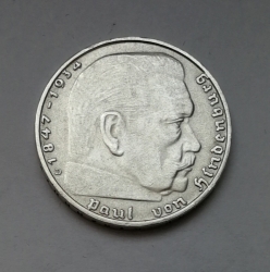 2 Reichsmark 1938 D (Říšská 2 marka) hs38d03