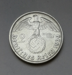 2 Reichsmark 1938 D (Říšská 2 marka) hs38d01