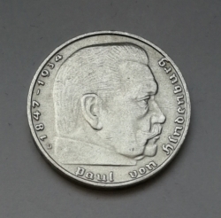 2 Reichsmark 1938 D (Říšská 2 marka) 2MHS