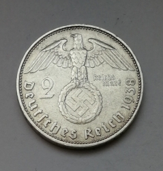 2 Reichsmark 1938 J (Říšská 2 marka) hs38j01