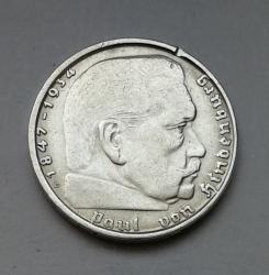 2 Reichsmark 1938 B (Říšská 2 marka) 2MHS