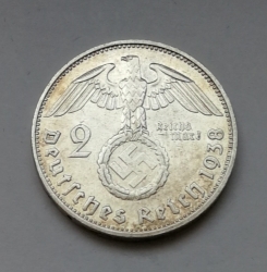 2 Reichsmark 1938 G (Říšská 2 marka) hs38g01
