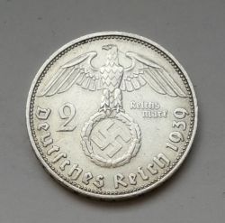 2 Reichsmark 1939 D (Říšská 2 marka) hs39d01    