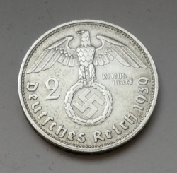 2 Reichsmark 1939 B (Říšská 2 marka) hs39b01