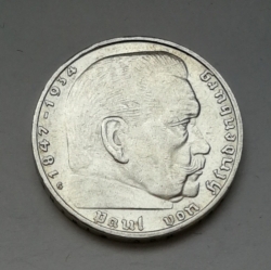 2 Reichsmark 1939 G (Říšská 2 marka) hs39g02