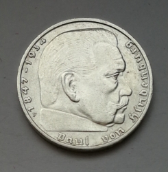 2 Reichsmark 1939 F (Říšská 2 marka) hs39f02
