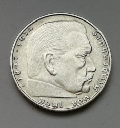 2 Reichsmark 1939 D (Říšská 2 marka) hs39d05