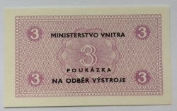 Ministerstvo vnitra - Poukázka na odběr výstroje 3.