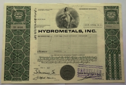 Akcie - Hydrometals, Inc. - USA