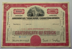 Akcie - American viscose corporation - USA
