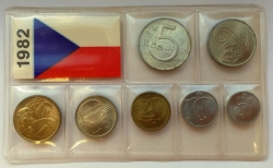 Sada oběžných mincí ČSSR 1982