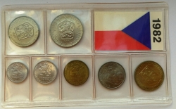 Sada oběžných mincí ČSSR 1982