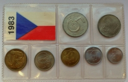 Sada oběžných mincí ČSSR 1983