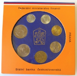 Sada oběžných mincí ČSSR 1988