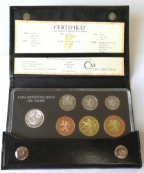 Ssda oběžných mincí PROOF 2011 - kůže