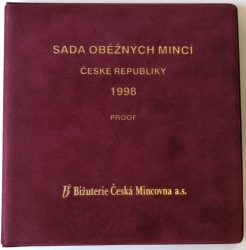 Sada oběžných mincí 1998 PROOF - semiš