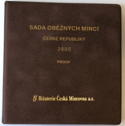 Sada oběžných mincí 2000 PROOF - semiš