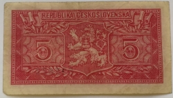 5 Kčs 1949 