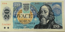 20 Kčs 1993 - Kolek lepený