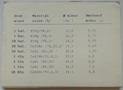 Sada oběžných mincí 1991 (žeton mincovny)