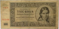 1000 Kčs 1945